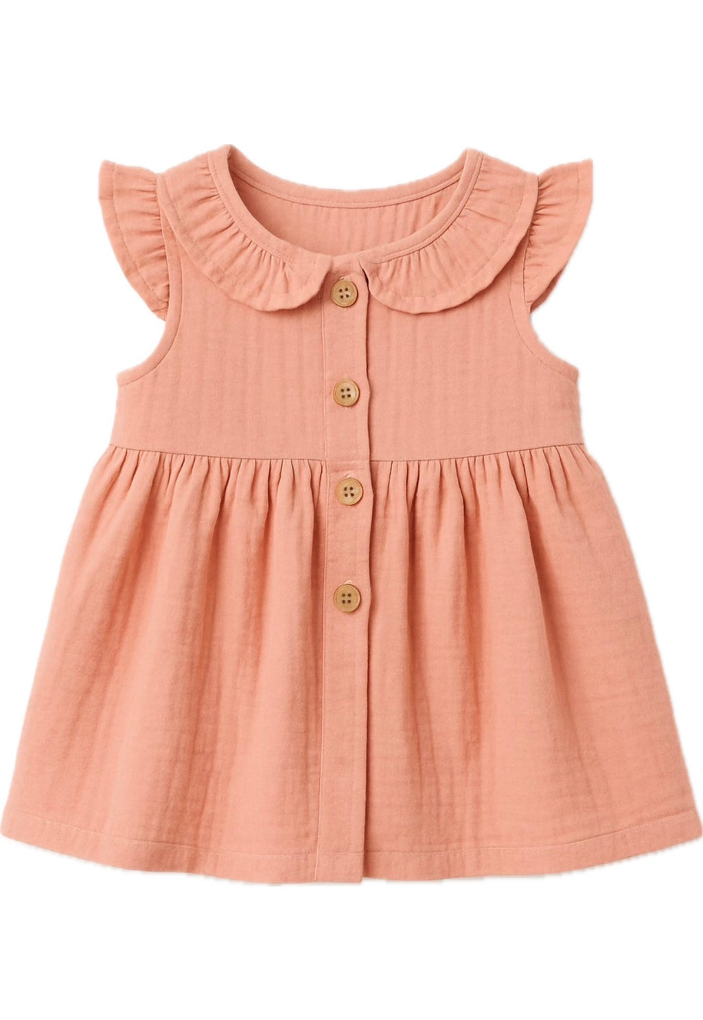 SOFT COTTON PINK FROCK – BABY GIRL WEAR